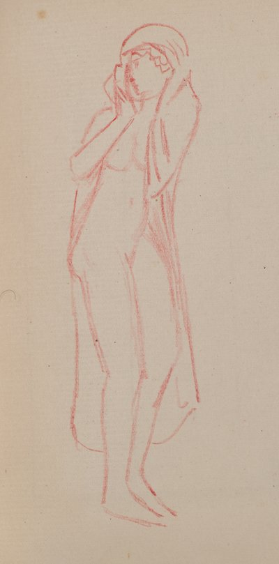 Uden titel [Kvindefigur] (blyant) af John Duncan