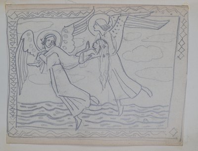 Uden titel [Studie for St Bride af John Duncan