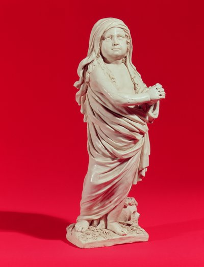 Lydia Dwight genopstået, 1674 (lamelglaseret stentøj) af John Dwight