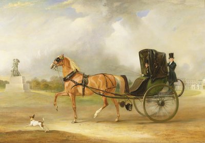 William Massey-Stanley kører sin cabriolet i Hyde Park, 1833 af John E. Ferneley