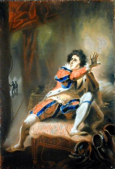 John Philip Kemble (1757-1823) - Shakespeares Richard III (pastel på vellum) af John Eckstein