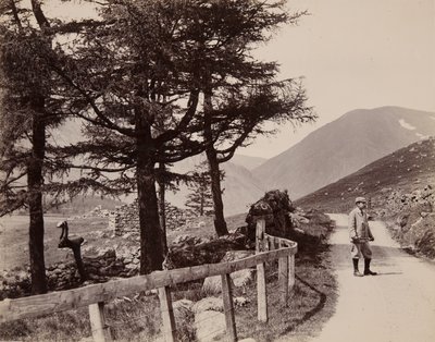 Clova - ruinerede huse, 1895 af John Edward Alyosius Steggall