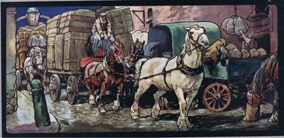 Vognheste, illustration fra 