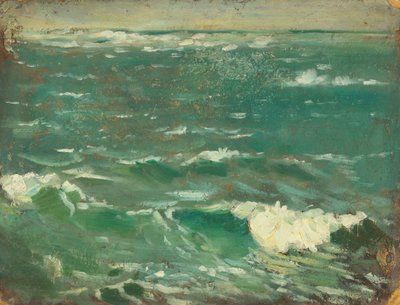 Seascape, ca. 1909 (olie på papirmasse) af John Everett
