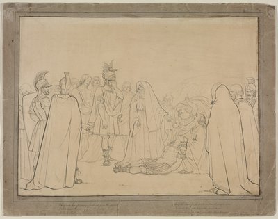 Aeneas viste liget af Pallas fra Virgils Aeneid, 1843. af John Everett Millais