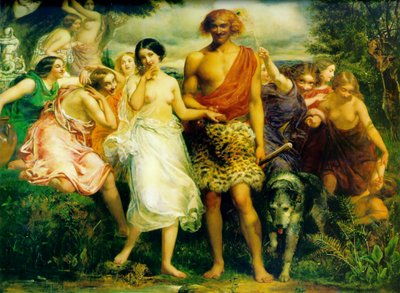 Cymon og Iphigenia af John Everett Millais