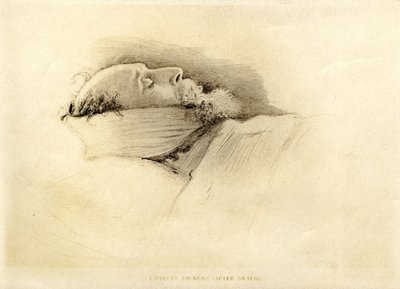 Dickens, dagen efter hans død, 1870 af John Everett Millais