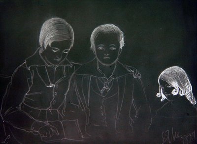 Harry og Arthur Reid Lempriere og Emily Lempriere af John Everett Millais