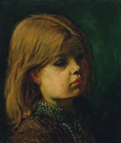 Hovedet af en pige af John Everett Millais
