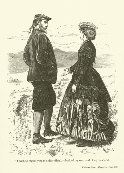 Illustration til Phineas Finn af Anthony Trollope af John Everett Millais