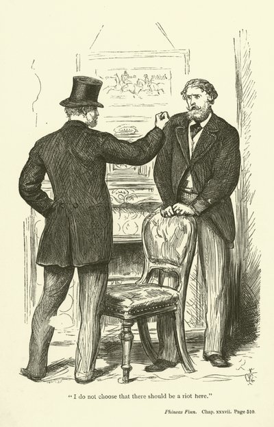 Illustration til Phineas Finn af Anthony Trollope af John Everett Millais