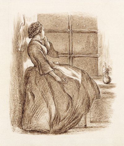 Lost Love, ca. 1859 (pen og blæk) af John Everett Millais
