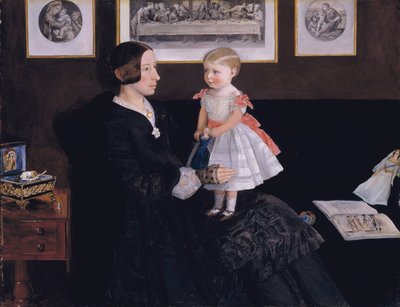 Fru James Wyatt Jr og hendes datter Sarah af John Everett Millais