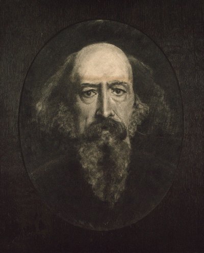 Portræt af Alfred, Lord Tennyson 1809-1892. af John Everett Millais