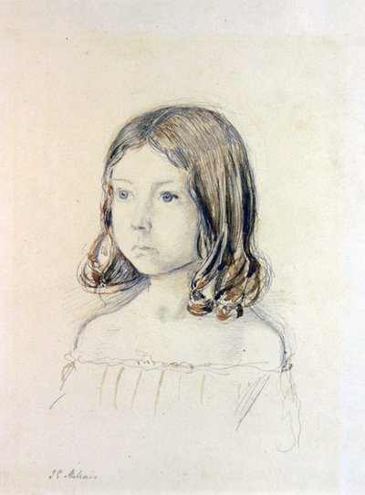 Portræt af Mary Gertrude Holmes af John Everett Millais