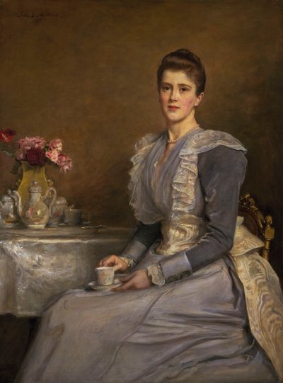 Portræt af fru Joseph Chamberlain (1864-1957) af John Everett Millais
