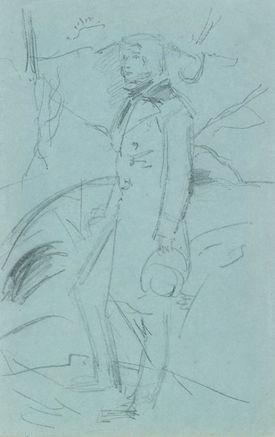 Foreløbig skitse til portrættet af John Ruskin, 1853-1854 af John Everett Millais