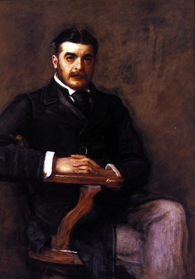 Sir Arthur Seymour Sullivan (1842 - 1900). Maleri af J. E. Millais. National Portrait Gallery, London. af John Everett Millais