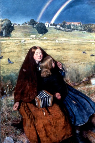 Den blinde pige, 1856 af John Everett Millais
