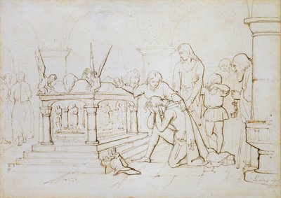 Korsfarerens tilbagevenden, 1840 af John Everett Millais