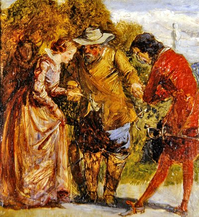 Introduktionen (olie på panel) af John Everett Millais