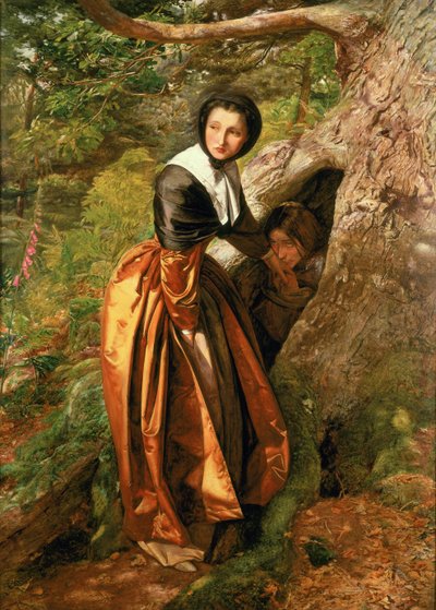 Den forbudte royalist, 1651, 1852-53 af John Everett Millais