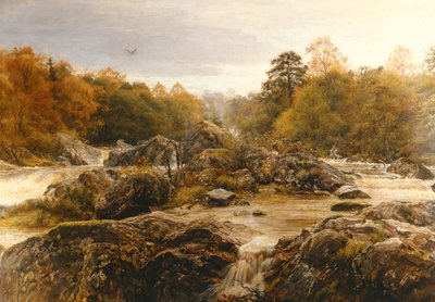 The Sound of Many Waters, 1876 (olie på lærred) af John Everett Millais