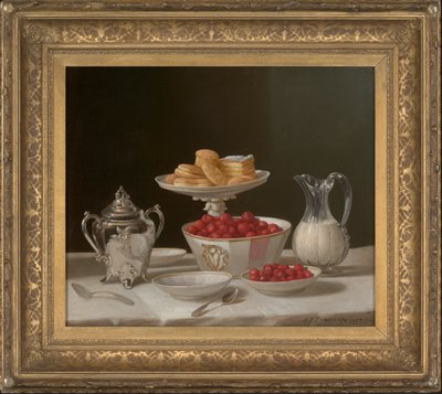 Dessert stilleben af John F. Francis