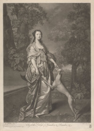 Elizabeth, hertuginde af Hamilton af John Faber the younger