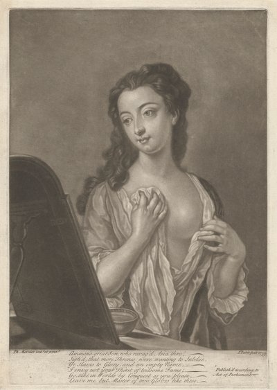 Dame med glas af John Faber the younger
