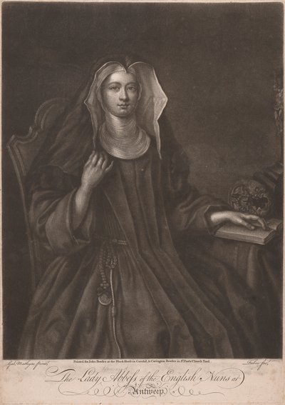 Lady Howard Abbedisse af de engelske nonner i Antwerpen af John Faber the younger
