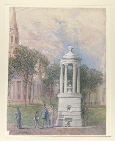Bennett Fountain på New Haven Green af John Ferguson Weir