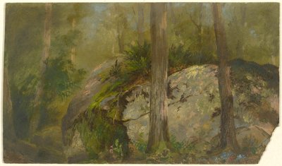 Skovscene af John Ferguson Weir