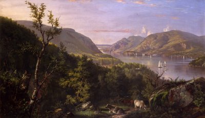 Udsigt over højlandet fra West Point, 1862 af John Ferguson Weir