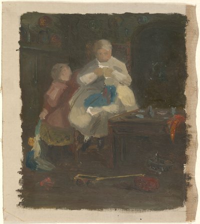 Kvinde og Barn af John Ferguson Weir