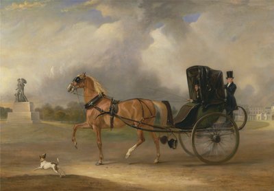 William Massey-Stanley kører sin Cabriolet i Hyde Park af John Ferneley