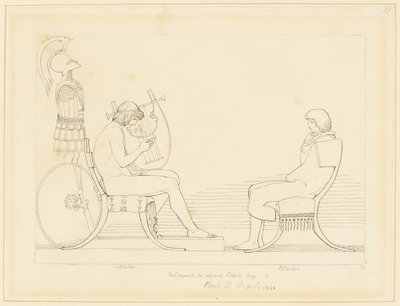 Achilleus og Patroklos af John Flaxman