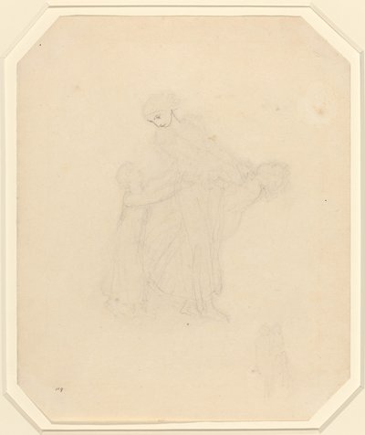 Voksen og to børn af John Flaxman