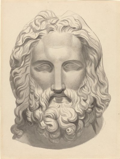 Antik skægget hoved af John Flaxman