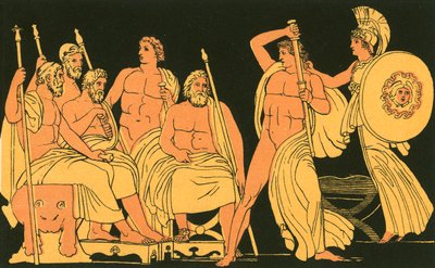 Athene undertrykker Achilleus