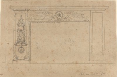 Design til skorstensstykket i Throne Room, Buckingham Palace af John Flaxman