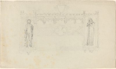 Design til Simcoe-monumentet, Exeter Cathedral af John Flaxman