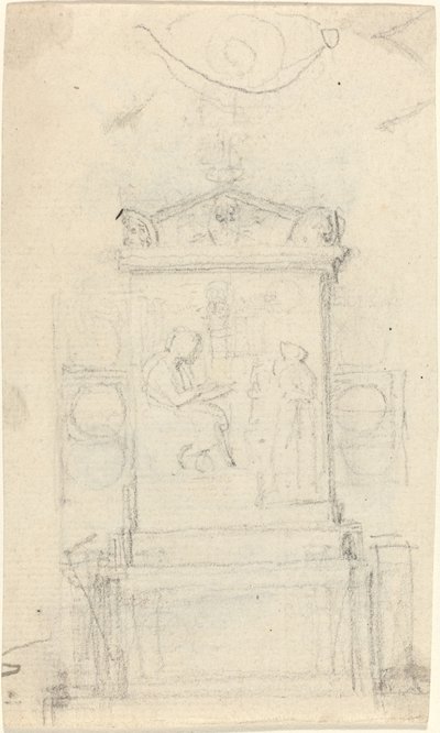 Design til Dr. Joseph Wartons grav af John Flaxman
