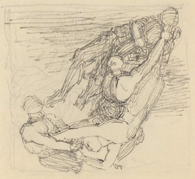Figur, der transporteres gennem luften af John Flaxman