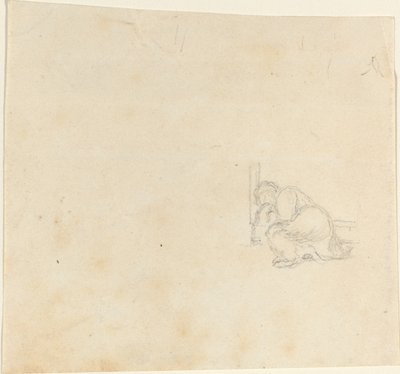 Figur Sovende i en døråbning af John Flaxman