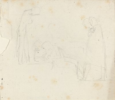Gruppe af fem figurer af John Flaxman