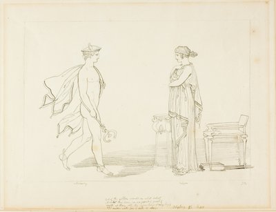 Merkur og Calypso af John Flaxman