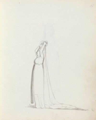 Mrs Siddons som Constance, 1783 (pen, blæk og vask på papir) af John Flaxman