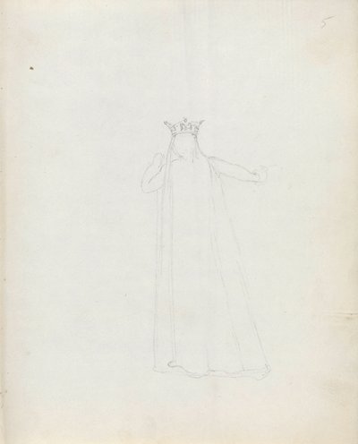 Mrs Siddons som Constance, 1783 (pen, blæk og vask på papir) af John Flaxman