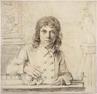 Selvportræt i en alder af 24, 1779 af John Flaxman